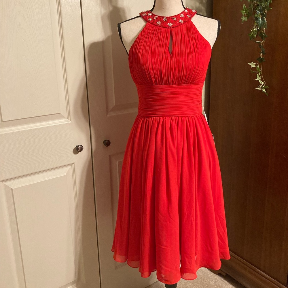 Izilady Red formal / cocktail / prom dress size 2